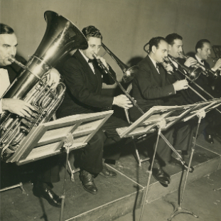 NYP Brass Section, ca. 1938 (Courtesy of Eileen Prager Perry)