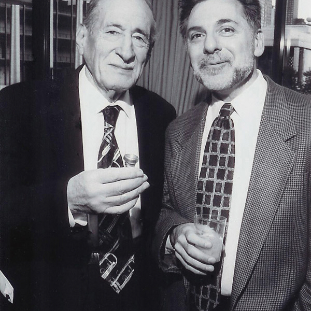 Vacchiano and Ray Mase at his 85th birthday party (Photo by Peter Schaaf)