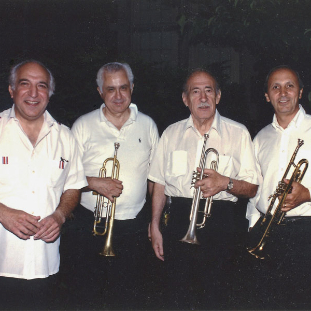 Queens Community Band: Albert Mingrone, Philip Varriale, Vacchiano, Joseph Greco.