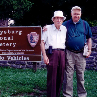 Vacchiano and Philip Varriale at Gettysburg